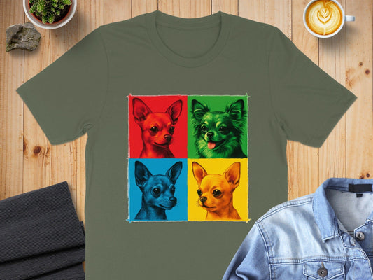 Colorful Pop Art Style Chihuahua T-Shirt