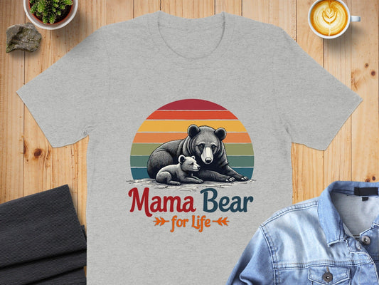Mama Bear for Life Graphic Tee Shirt Product