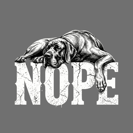 Nope Dog Resting Illustration product