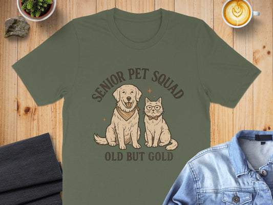 Senior Pet Squad Old But Gold T-Shirt Product