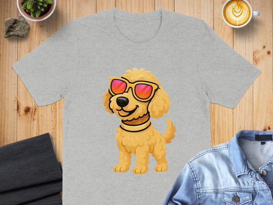 Cool Dog Wearing Sunglasses Graphic T-Shirt