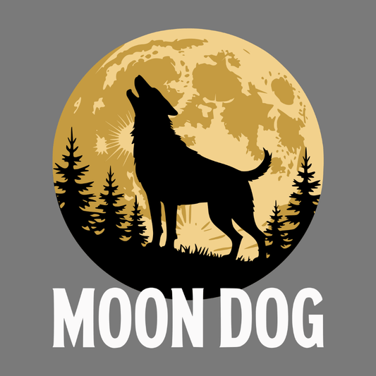 Moon Dog Howling at Night Full Moon Product