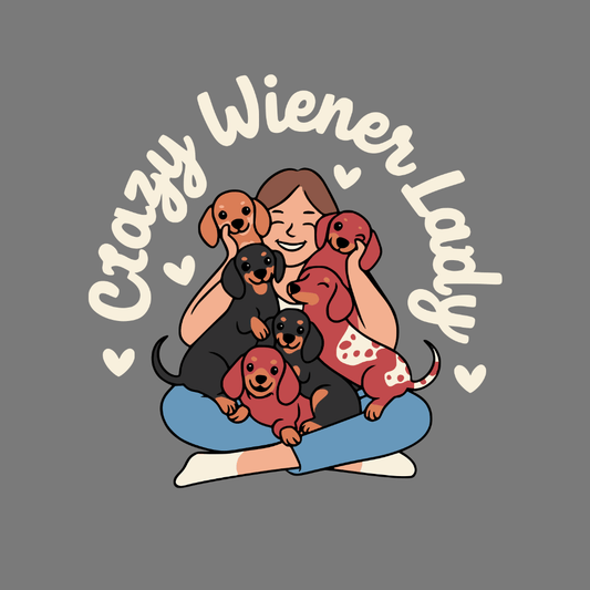 Crazy Wiener Lady Dogs Lover Gift Fun Graphic Product