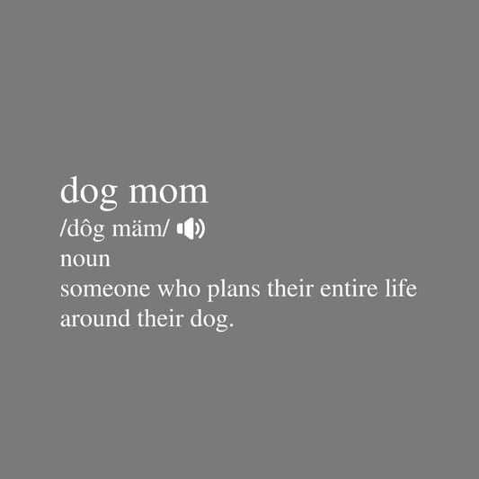 Dog Mom Definition Print for Pet Lovers Decor