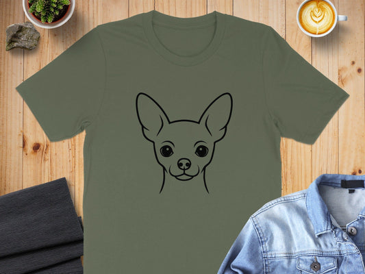 Cute Chihuahua Graphic Design T-Shirt for Dog Lovers