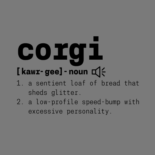 Funny Corgi Definition Art Print for Dog Lovers