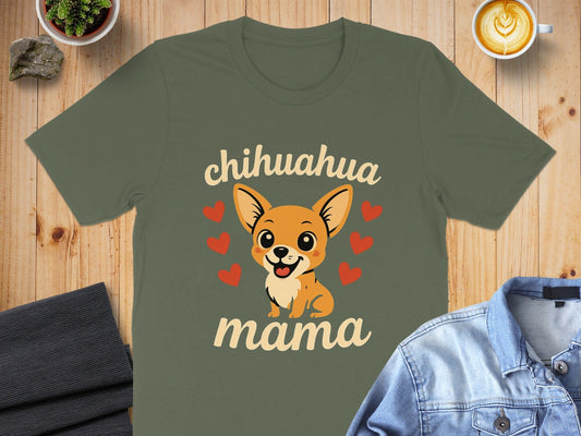 Chihuahua Mama Cute Dog Lover Graphic T-Shirt