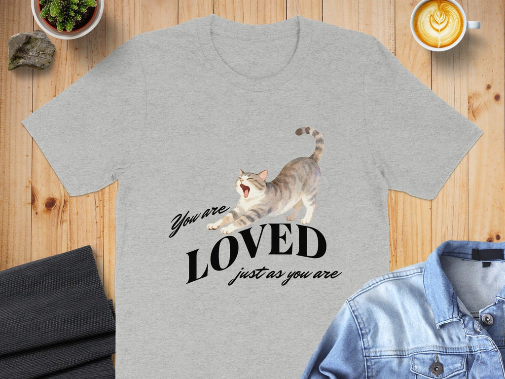 You Are Loved Just as You Are Cat Graphic T-Shirt