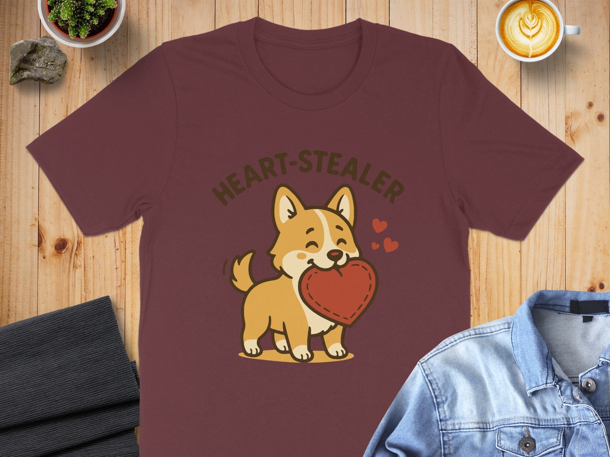 Heart-Stealer Cute Dog Graphic Tee Product