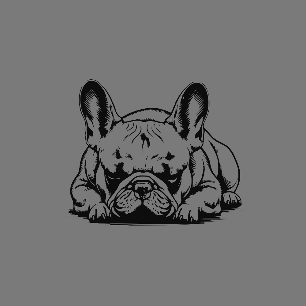 Relaxed French Bulldog Illustration product