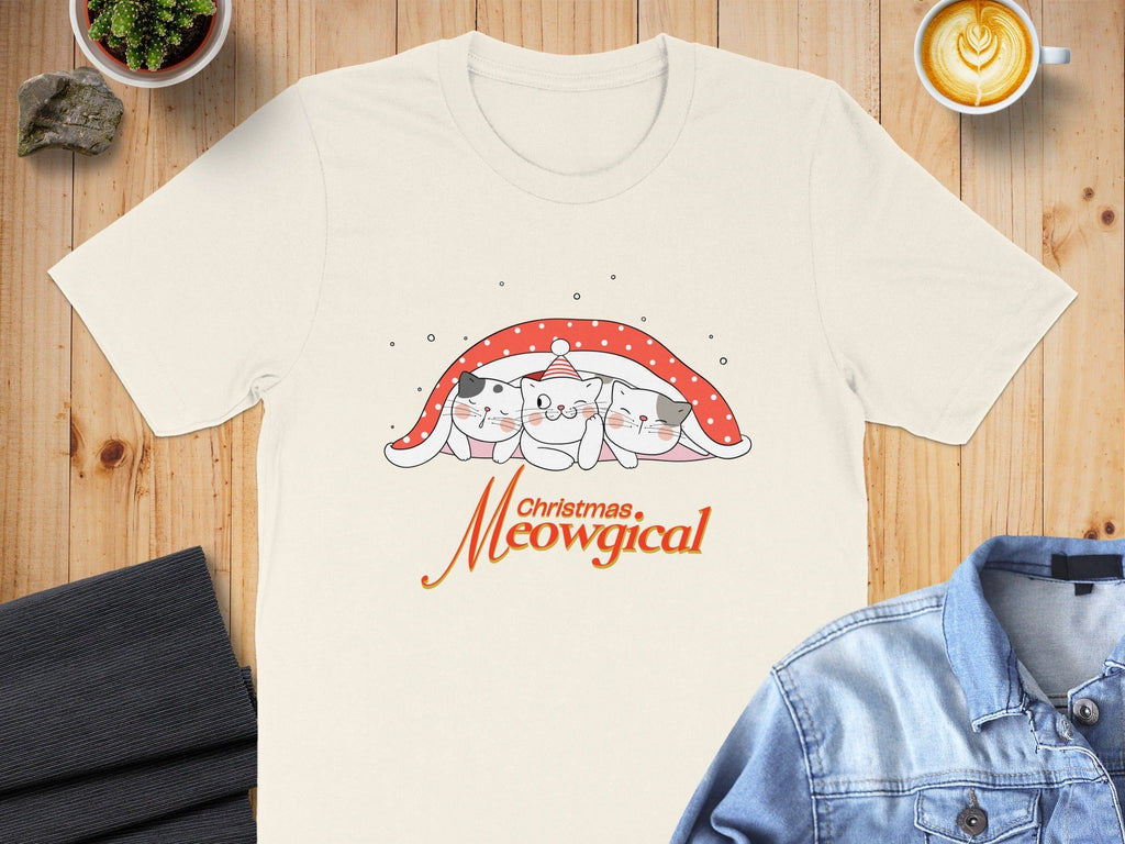 Christmas Meowgical Festive Cats Graphic Shirt