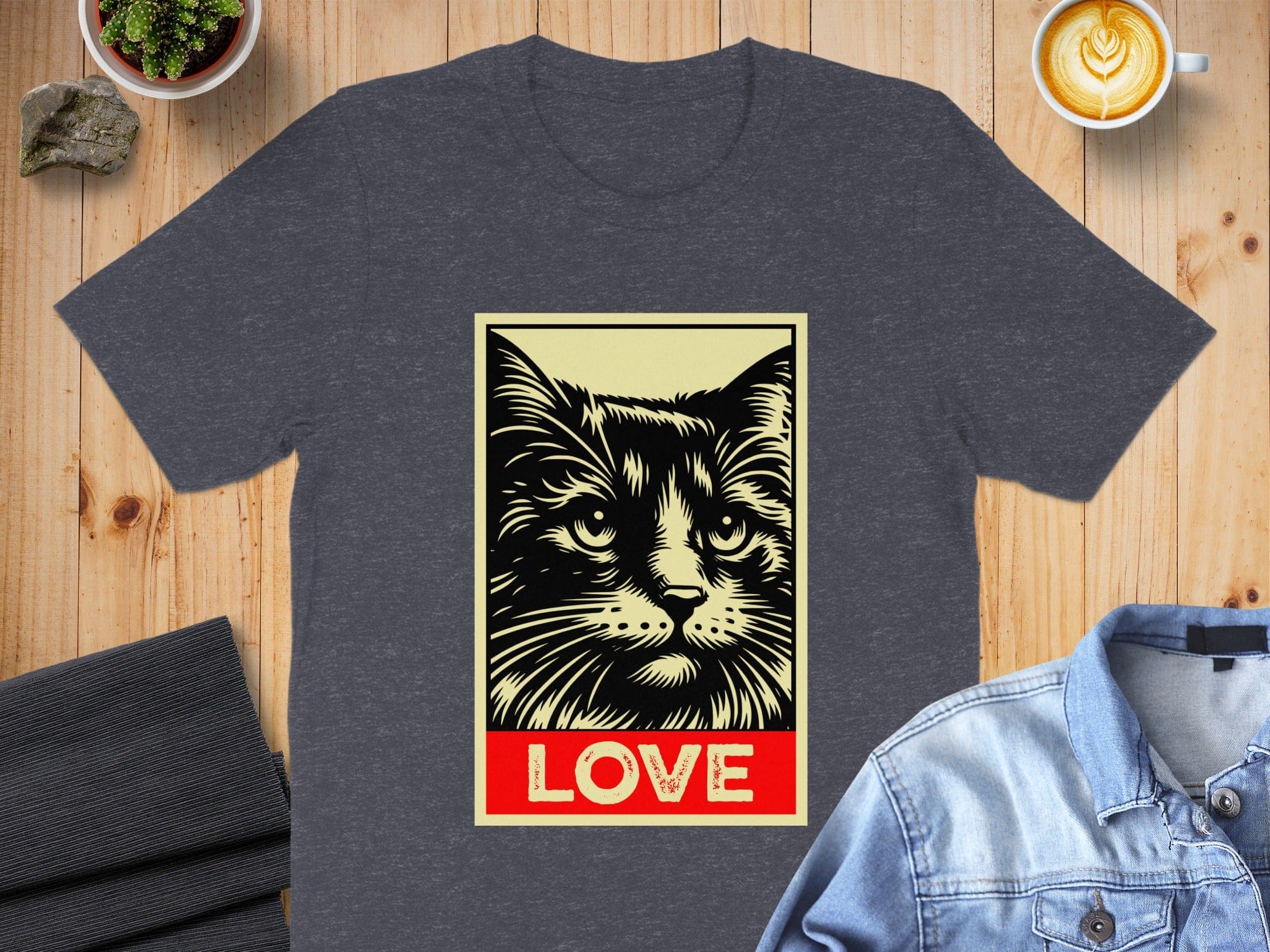 Love Cat Graphic Design Short Sleeve product