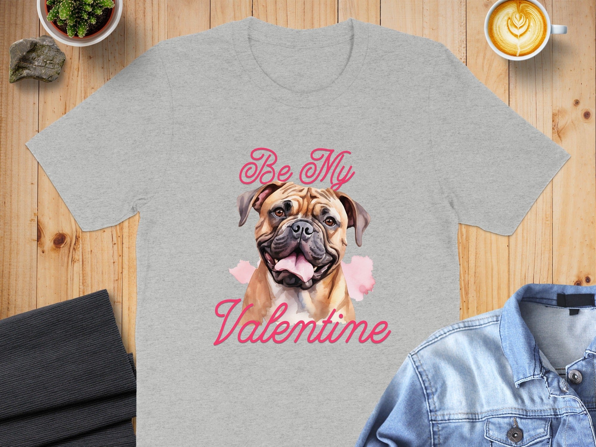 Be My Valentine Dog Lover Graphic T-Shirt