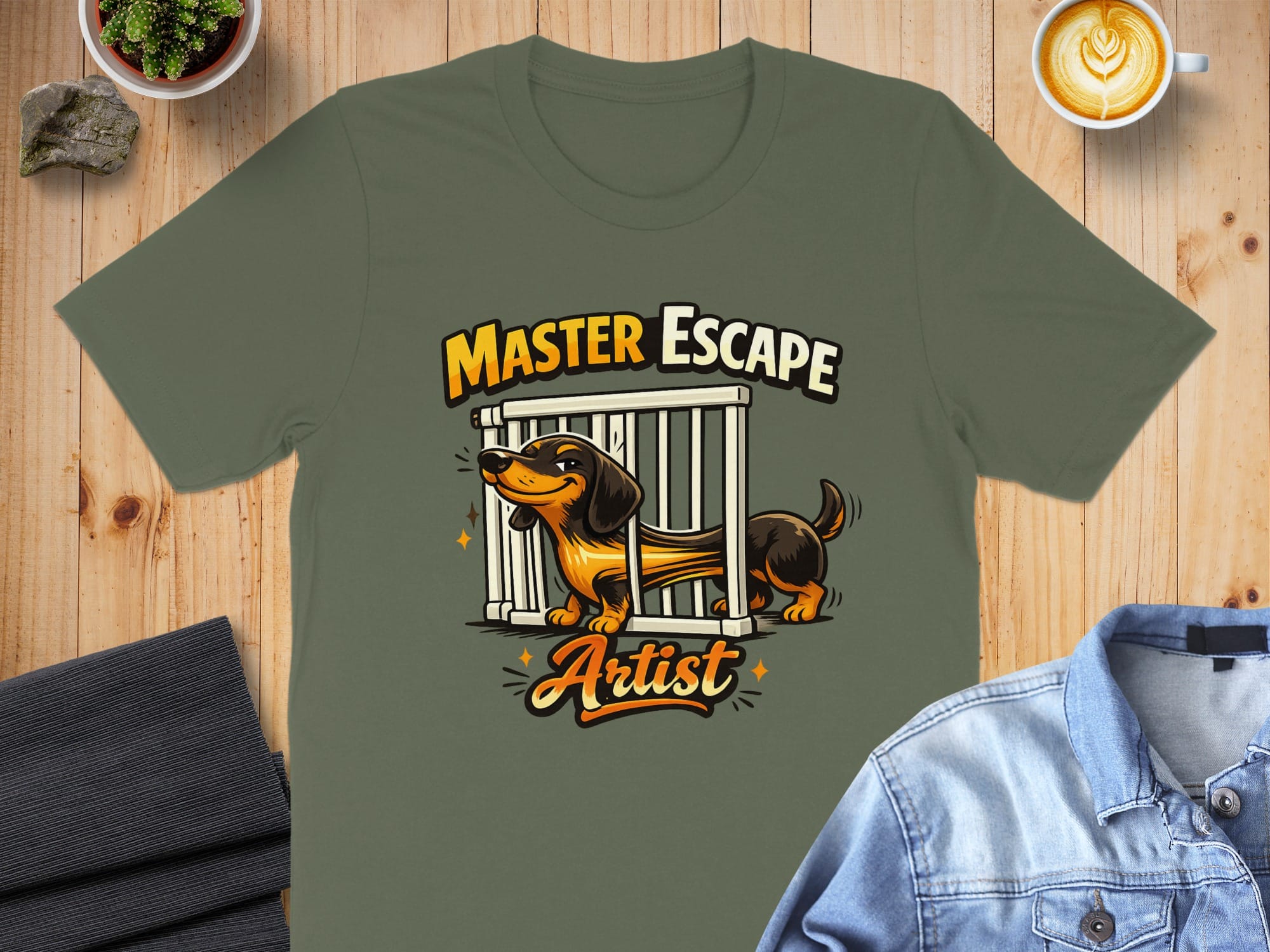 Master Escape Artist Dachshund Dog Design Shirt