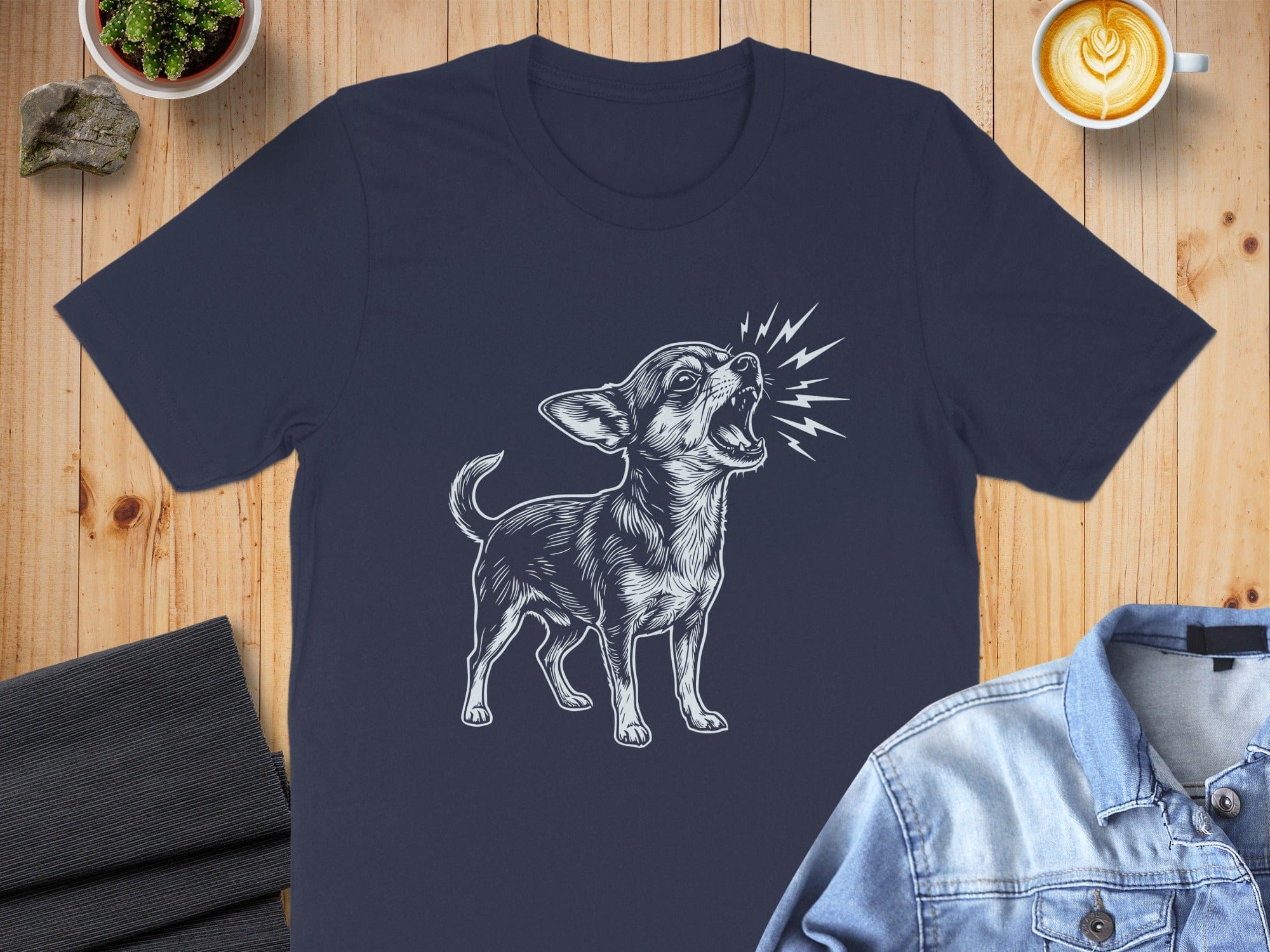 Barking Chihuahua Graphic Tee Shirt
