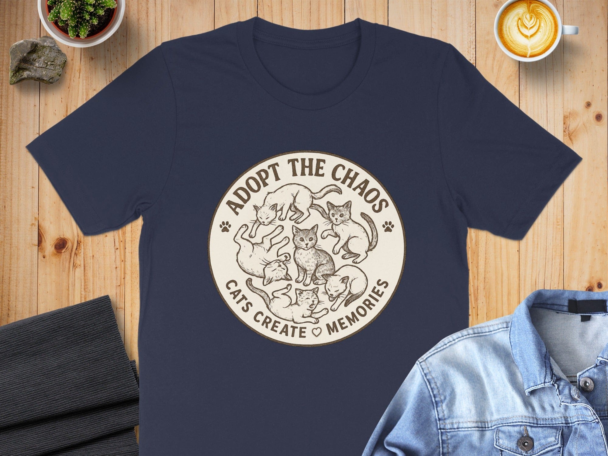 Adopt the Chaos Cats Create Memories T-shirt
