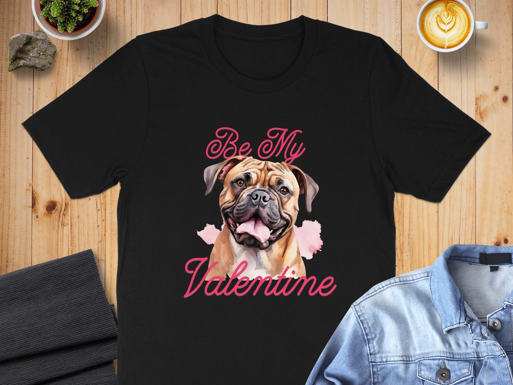 Be My Valentine Dog Lover Graphic T-Shirt