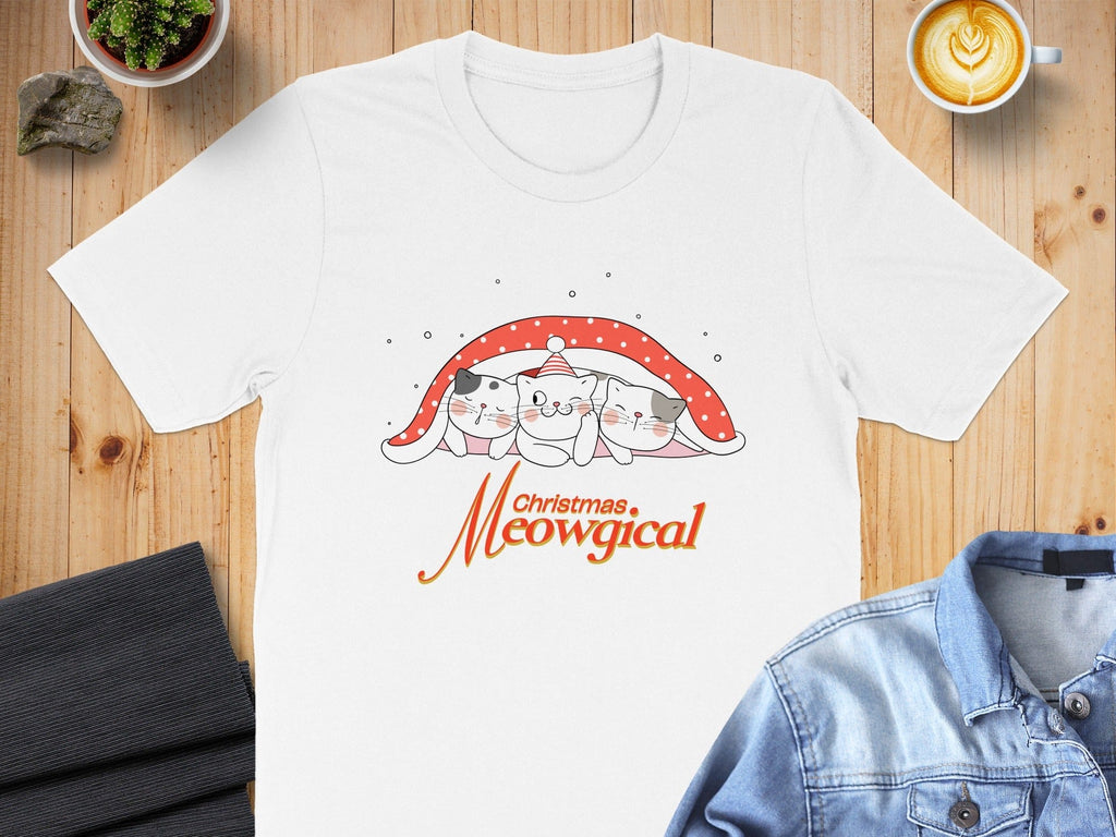 Christmas Meowgical T-Shirt with Cats Design