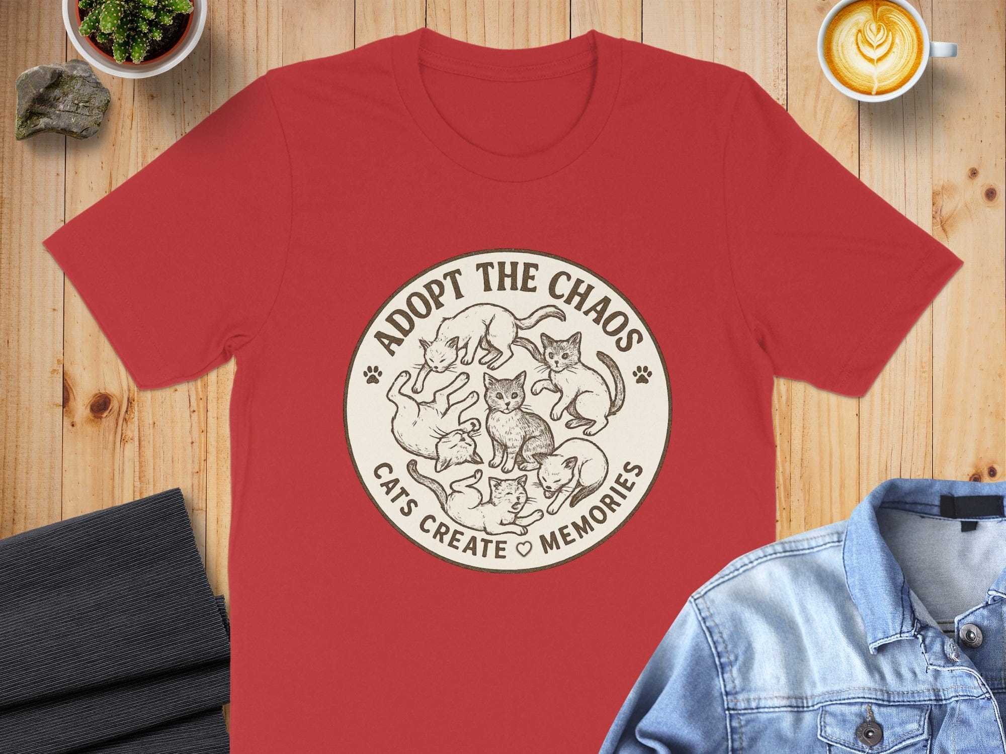 Adopt The Chaos Cats Create Memories T-shirt