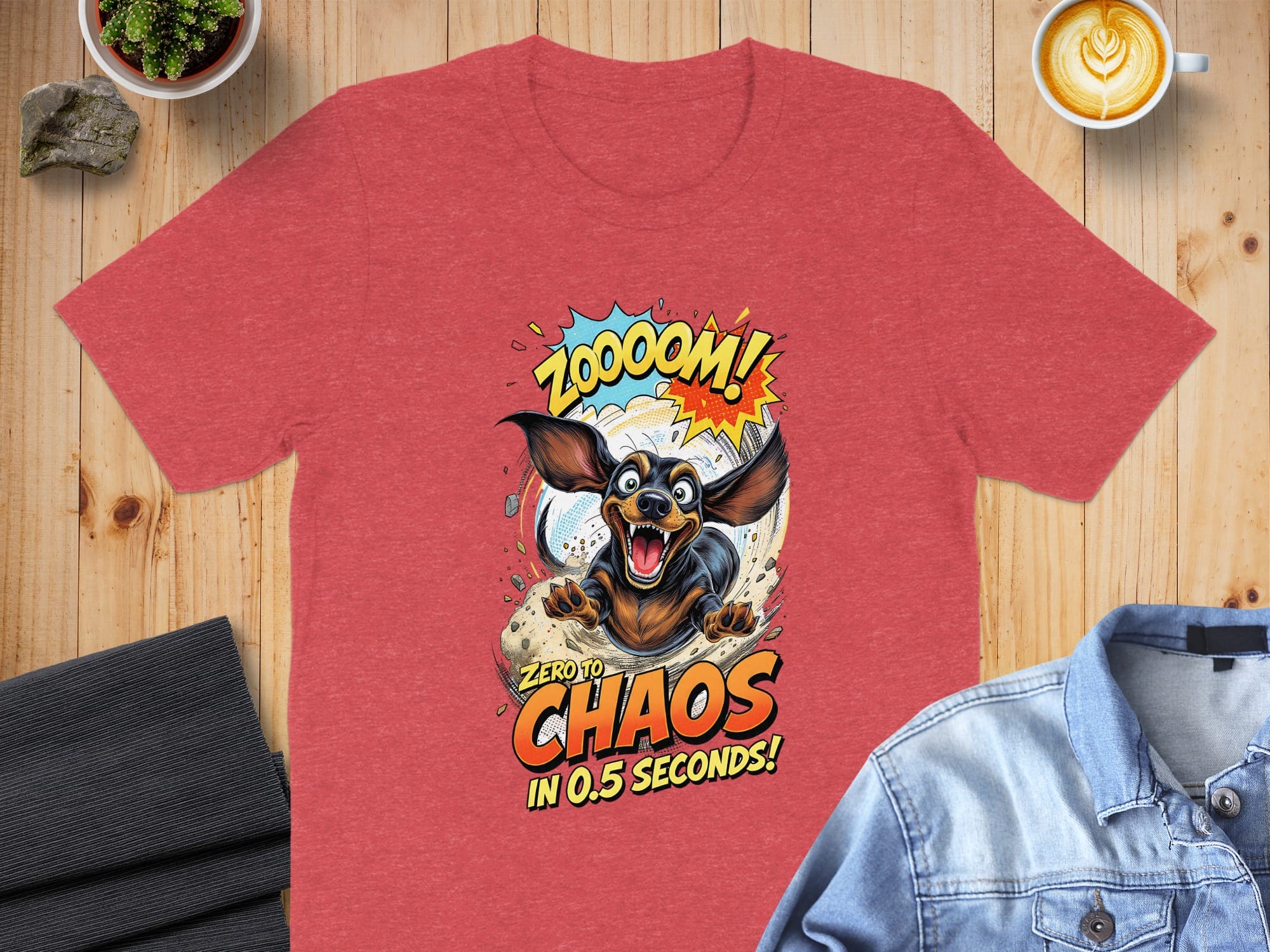 Zoom Dog Zero to Chaos in 0.5 Seconds T-shirt