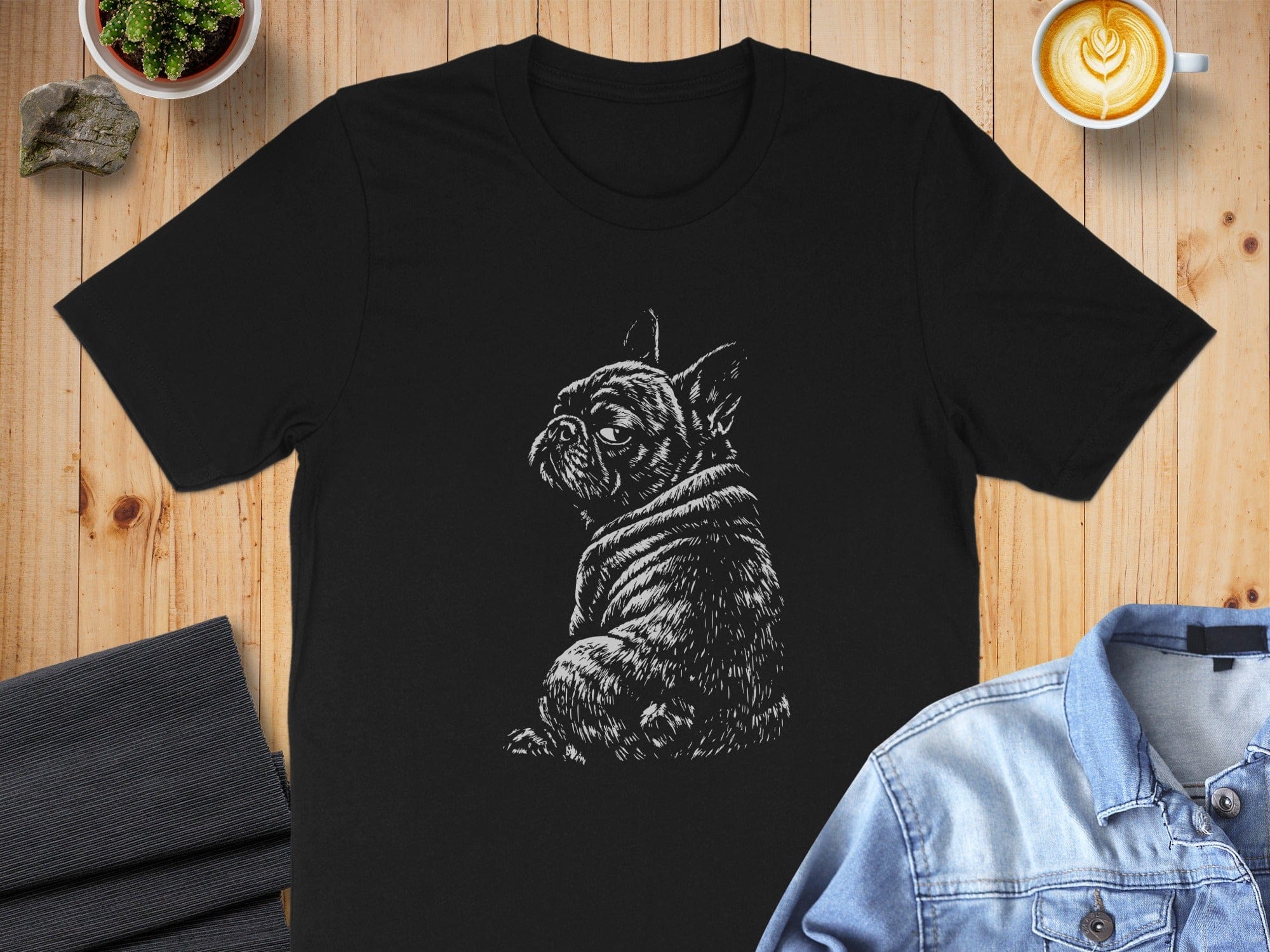 French Bulldog Illustration Artistic T-shirt