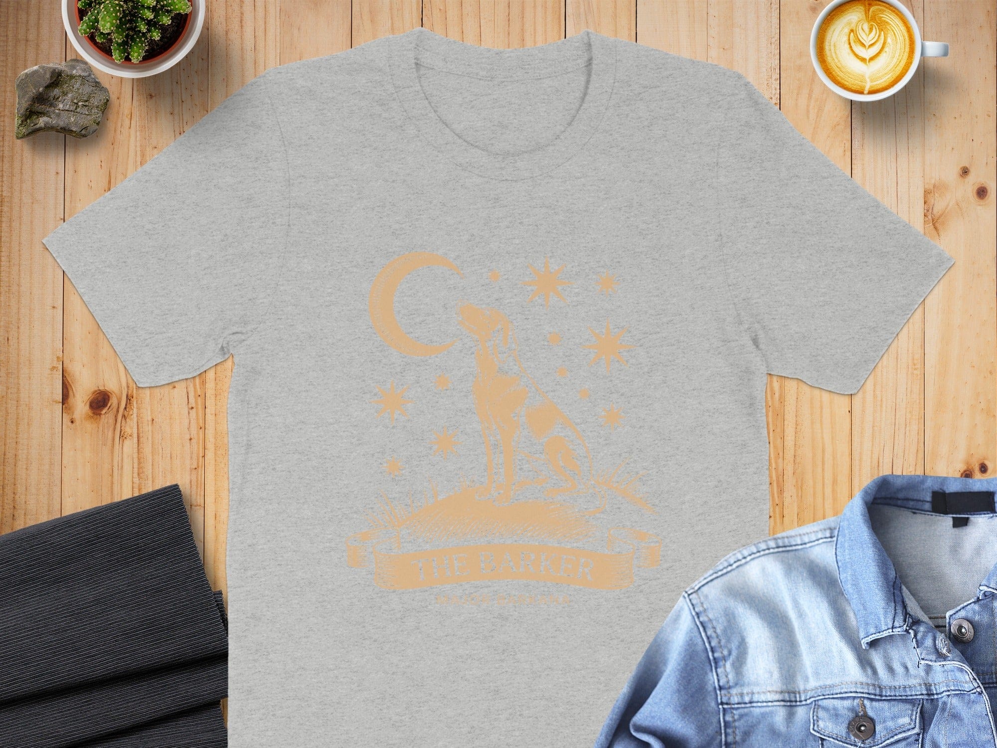 The Barker Starry Night Howling Design Shirt