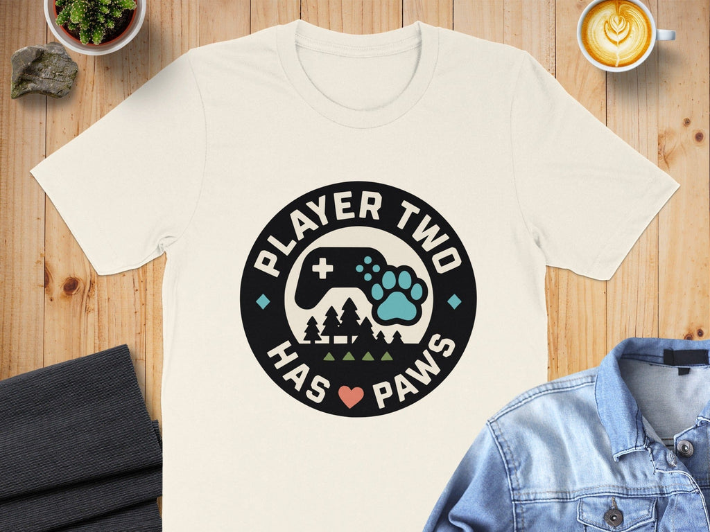 Player Two Has Paws Gaming T-Shirt