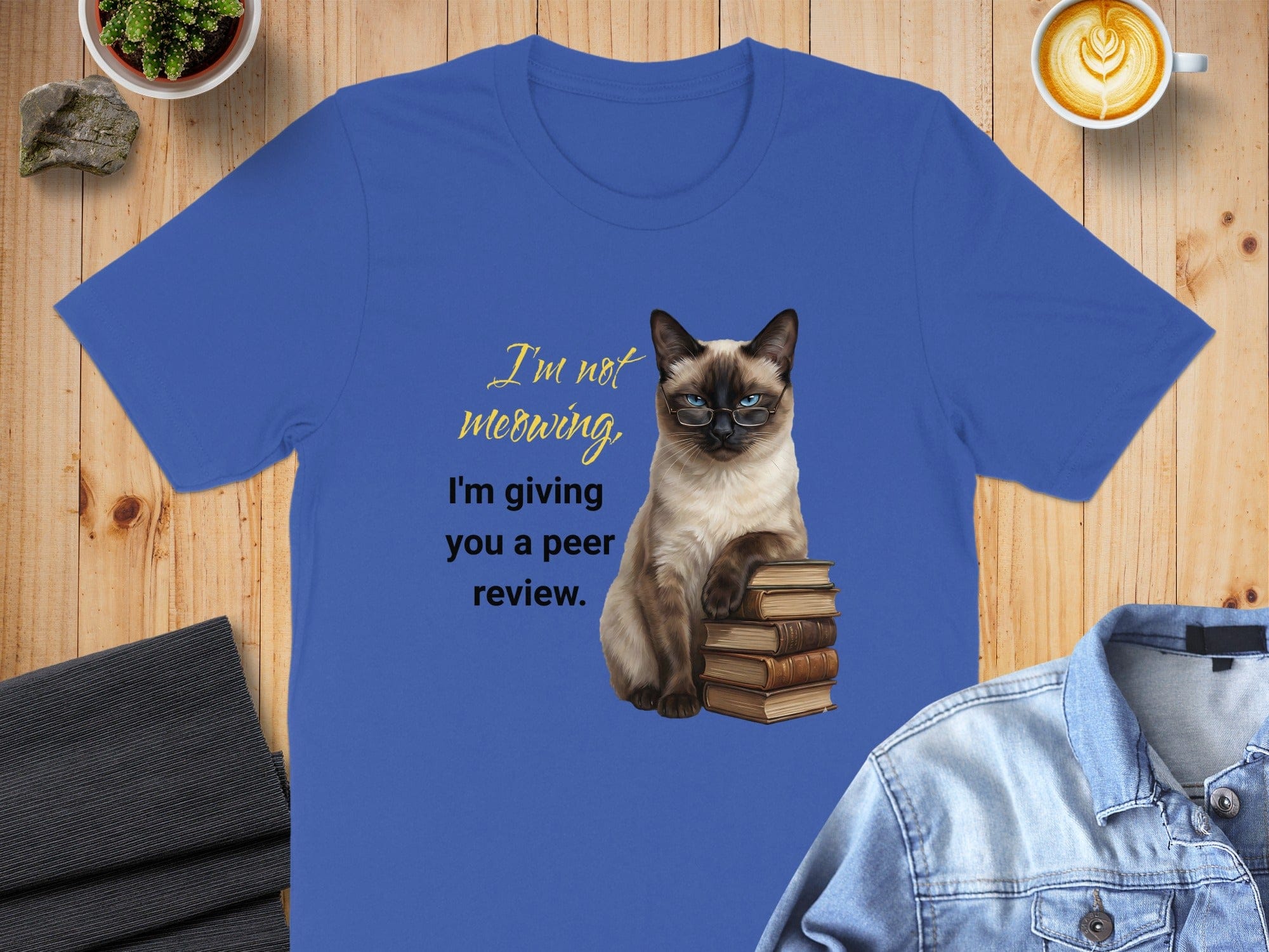 Peer Reviewing Siamese Cat T-Shirt