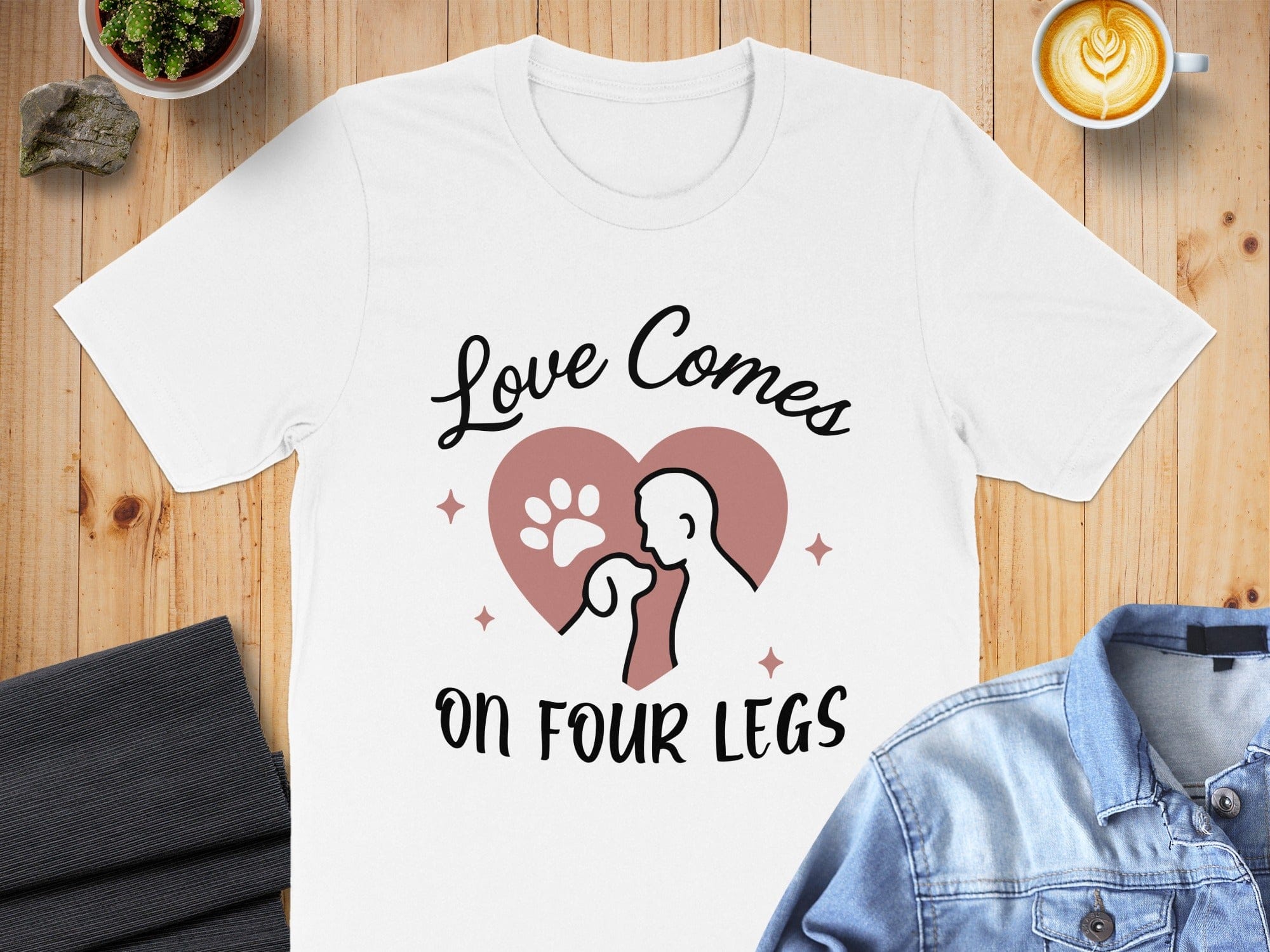 Love Comes On Four Legs Graphic T-Shirt