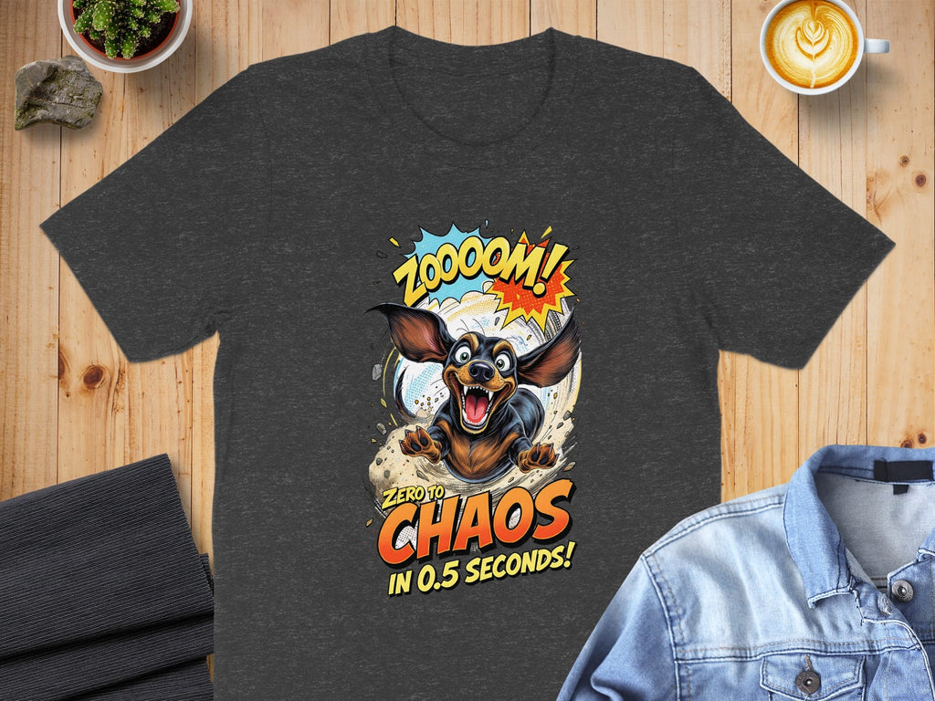 ZOOOM Zero To Chaos In 0.5 Seconds Dog Graphic Shirt