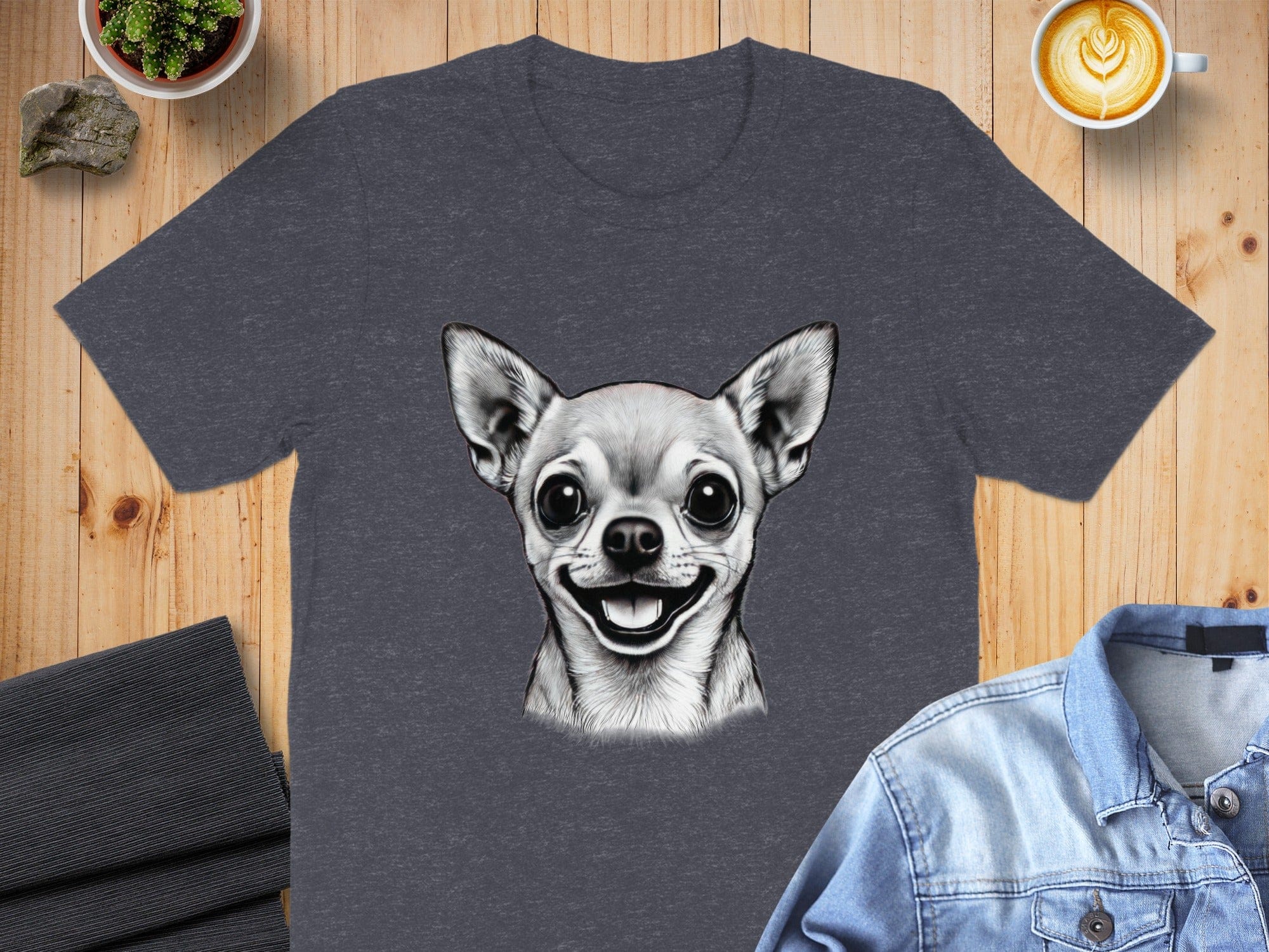 Happy Chihuahua Graphic Tee Shirt
