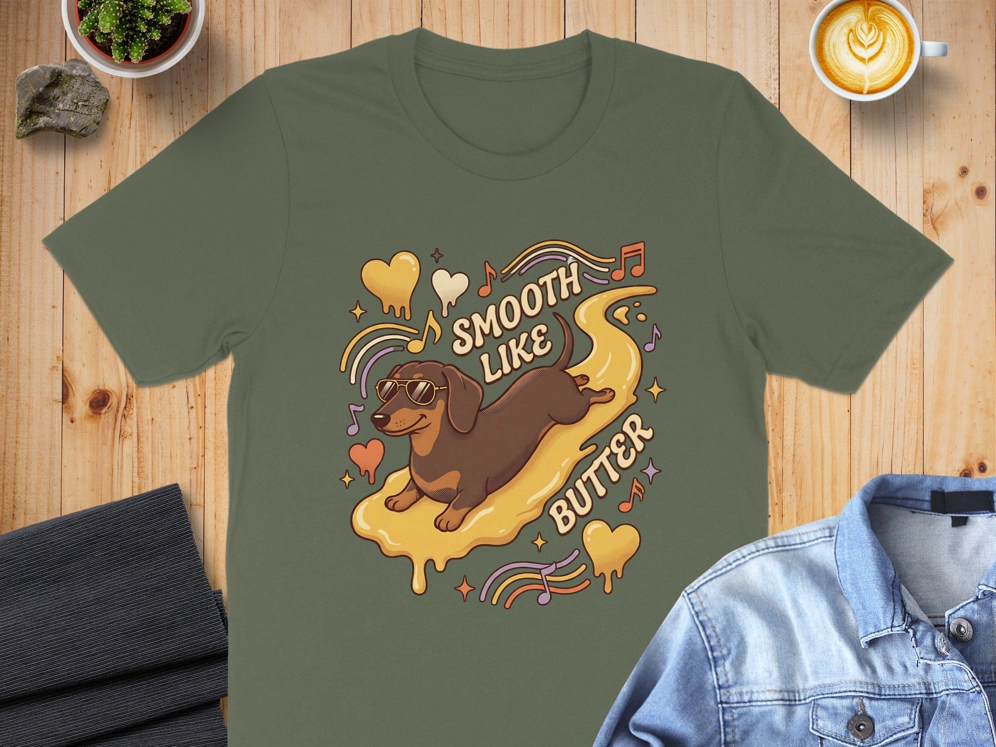 Smooth Like Butter Dachshund T-Shirt