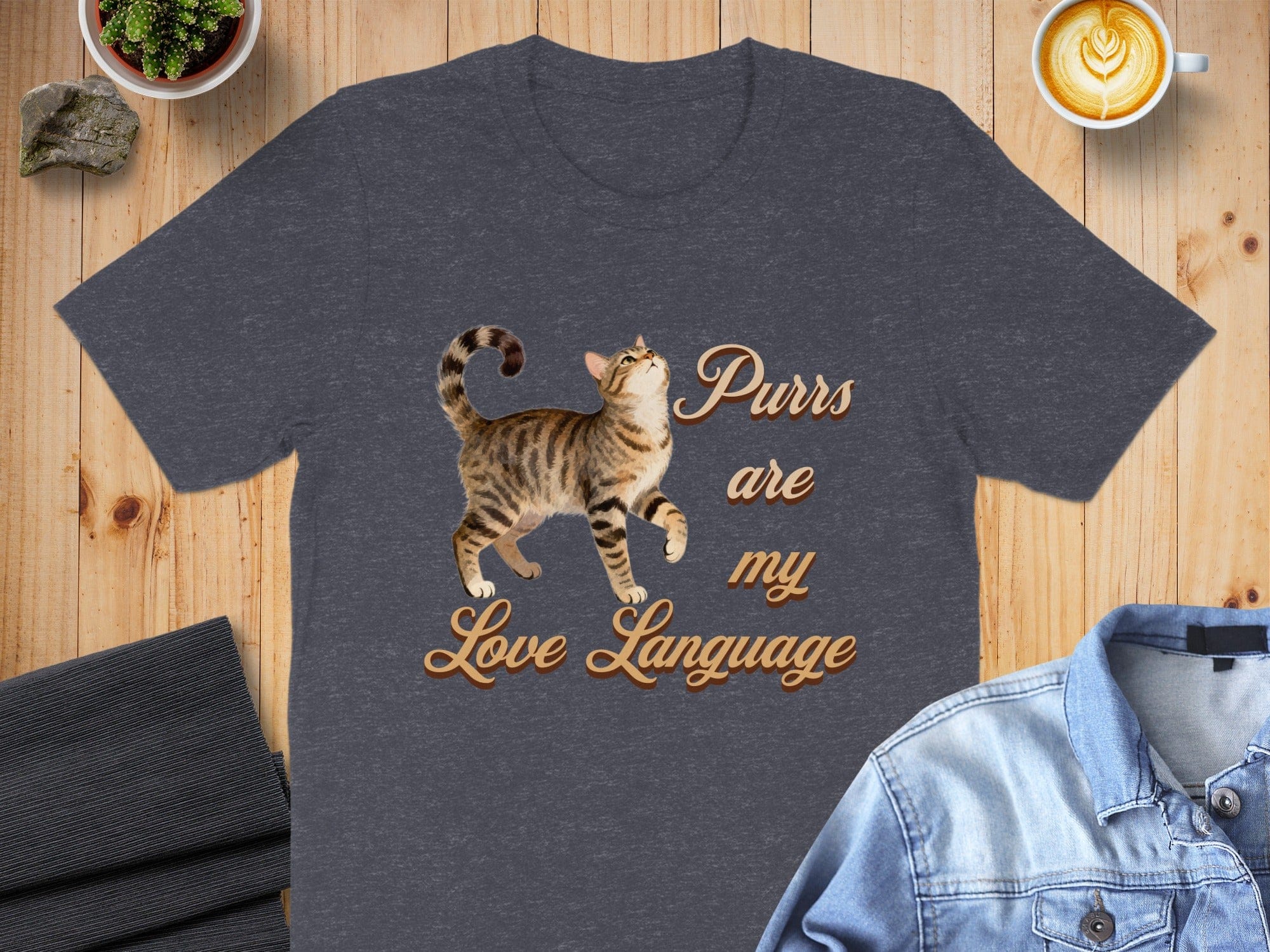 Purrs Are My Love Language Cat Graphic Shirt