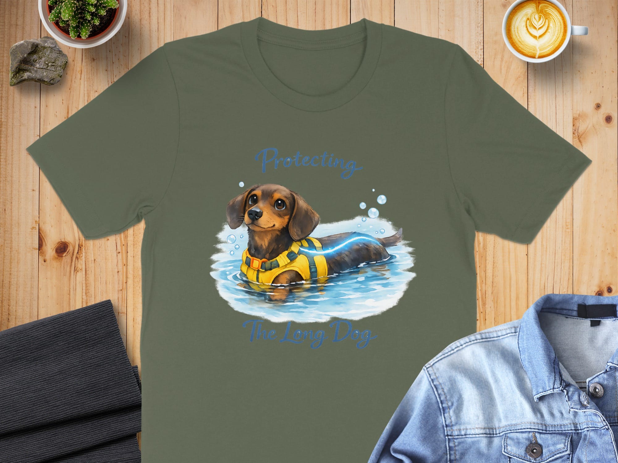 Protecting The Long Dog Dachshund T-shirt