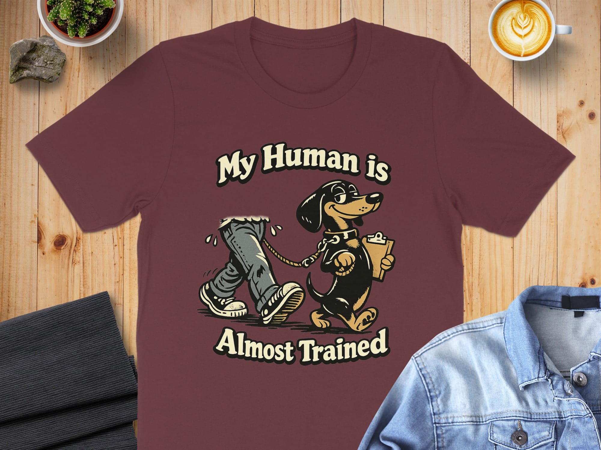 My Human is Almost Trained Funny Dog T-shirt