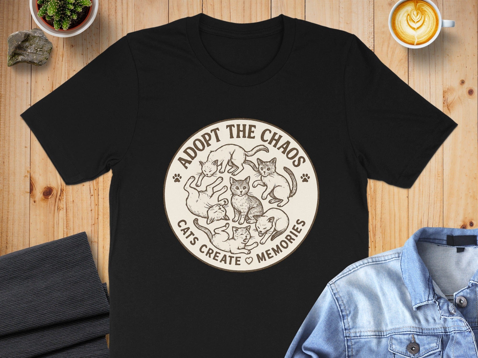Adopt the Chaos Cats Create Memories T-shirt