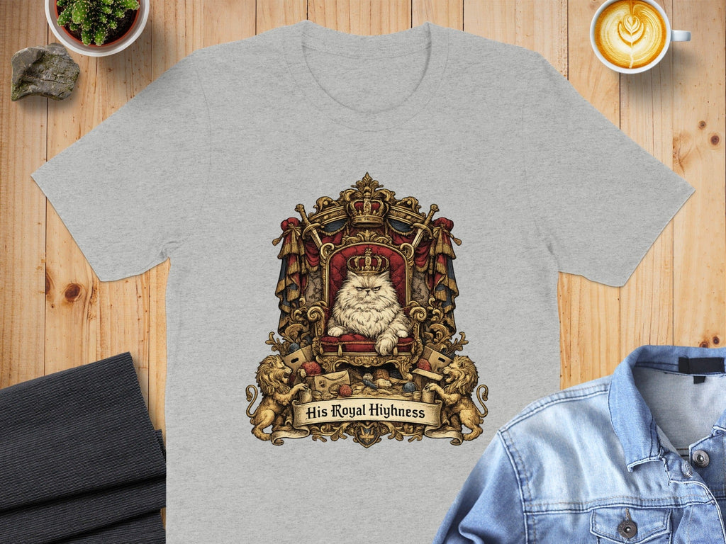 His Royal Highness Cat Illustration T-Shirt