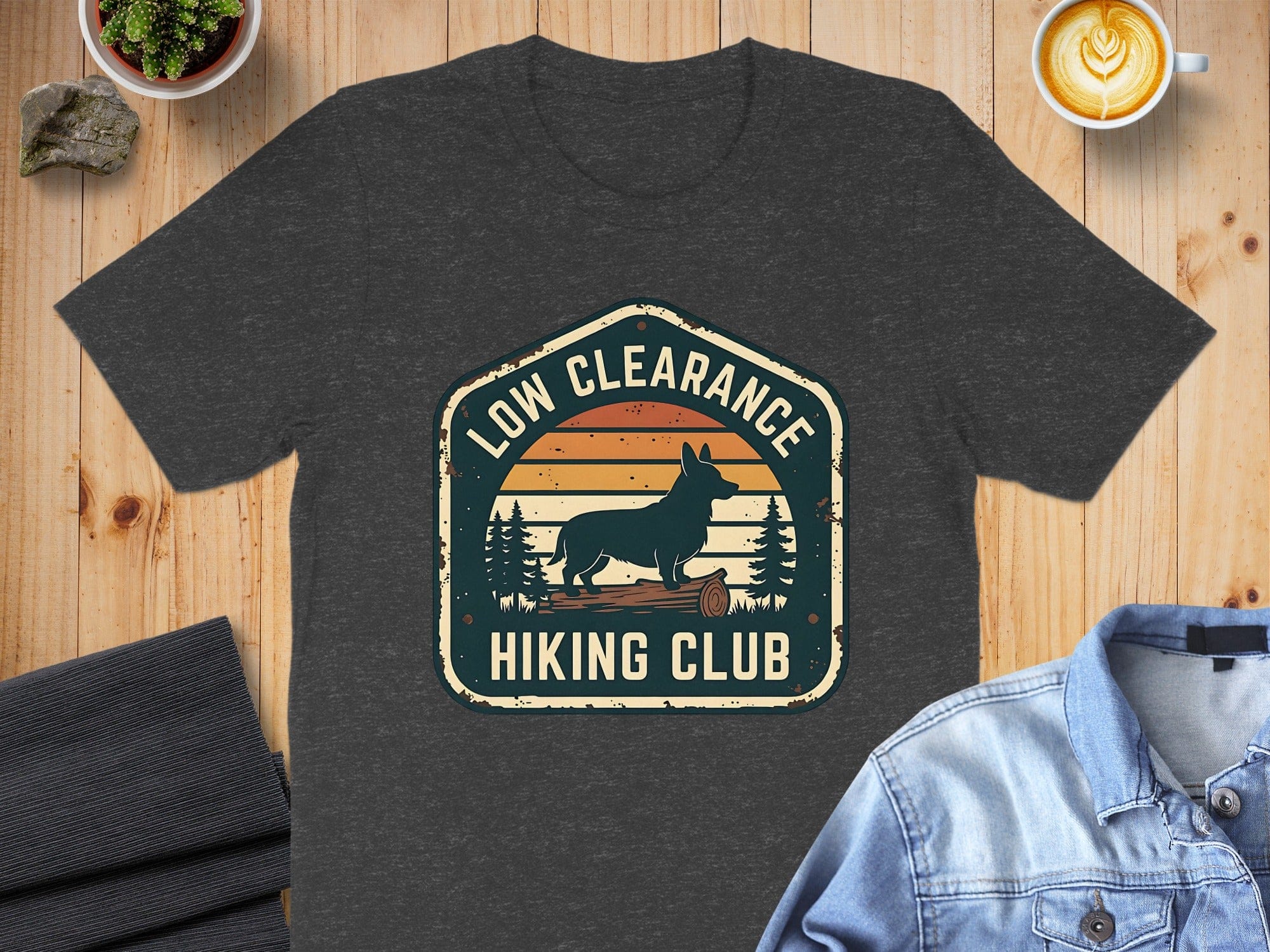 Low Clearance Hiking Club Retro Design T-Shirt