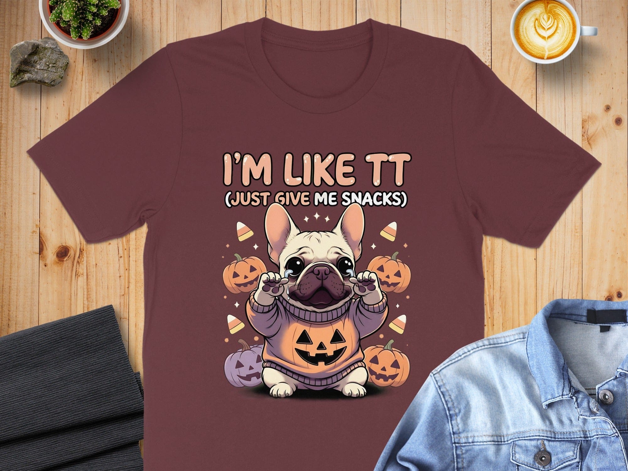 I'M LIKE TT JUST GIVE ME SNACKS Halloween T-shirt