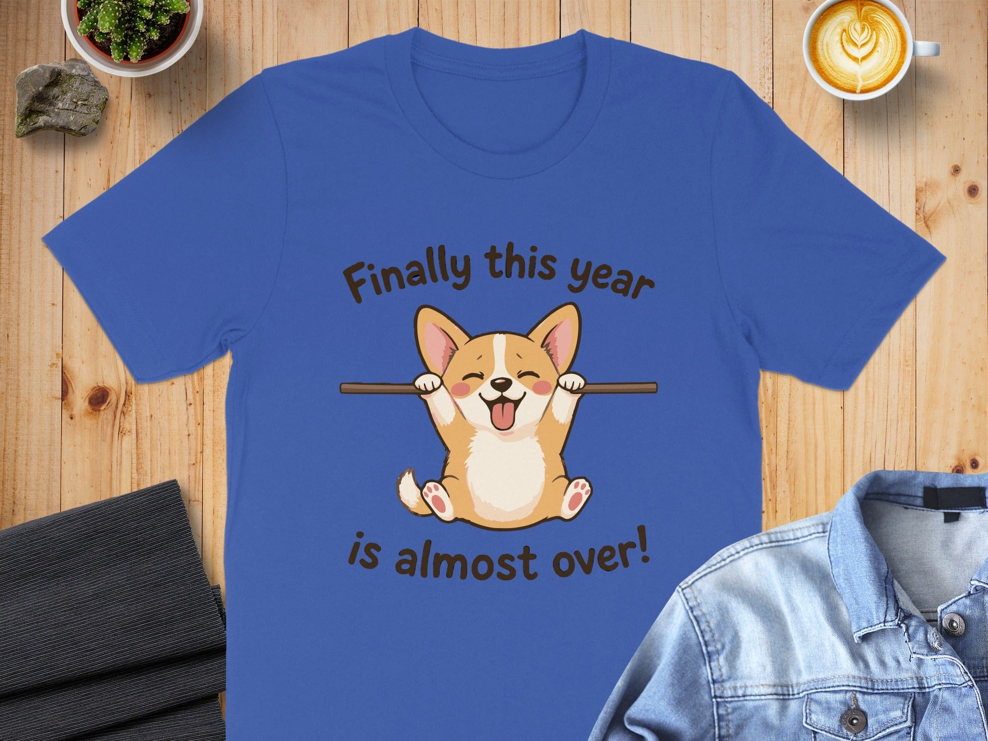 Finally this year is almost over cute dog t-shirt