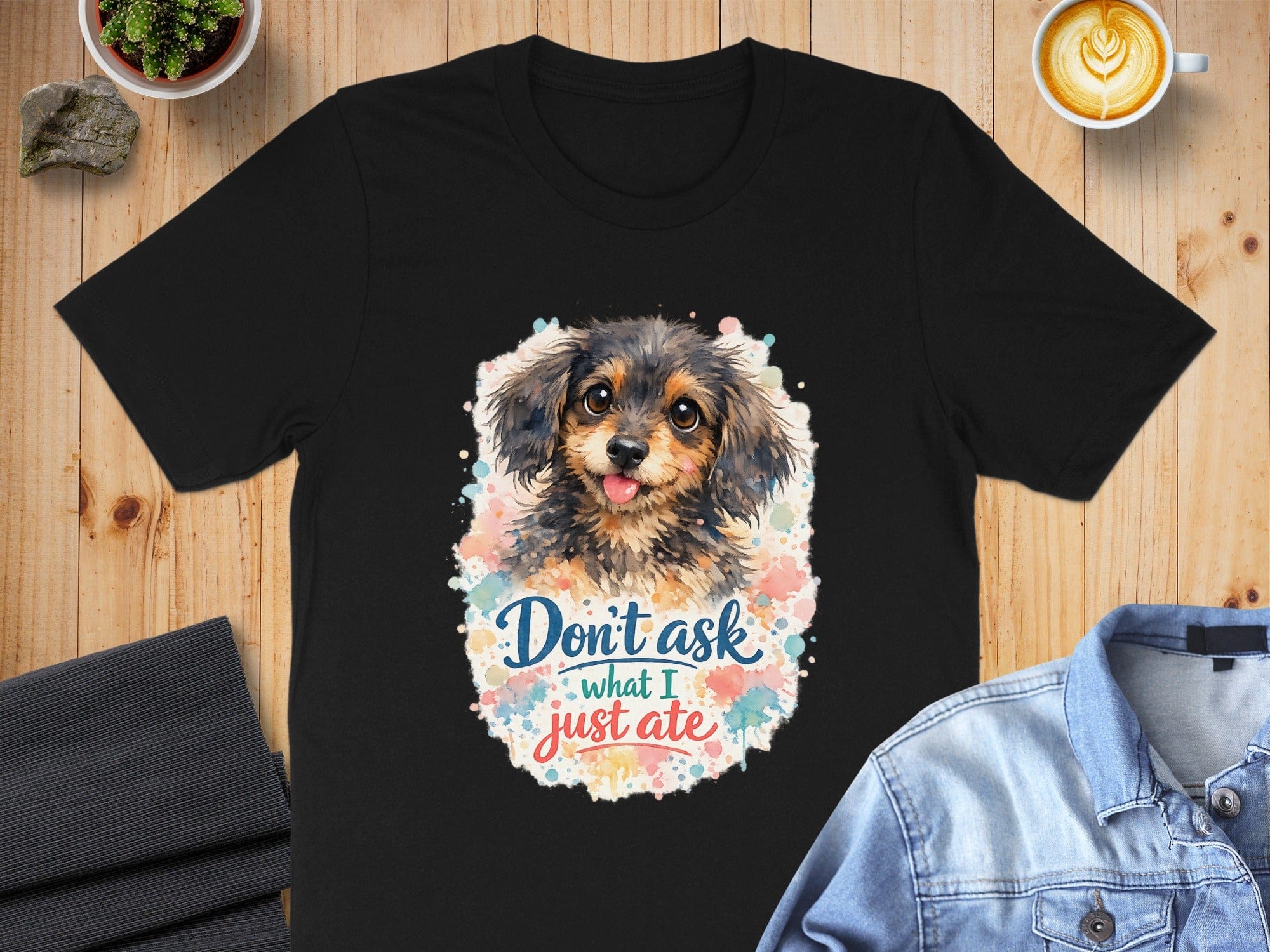 Don't Ask What I Just Ate Cute Pet Art T-Shirt