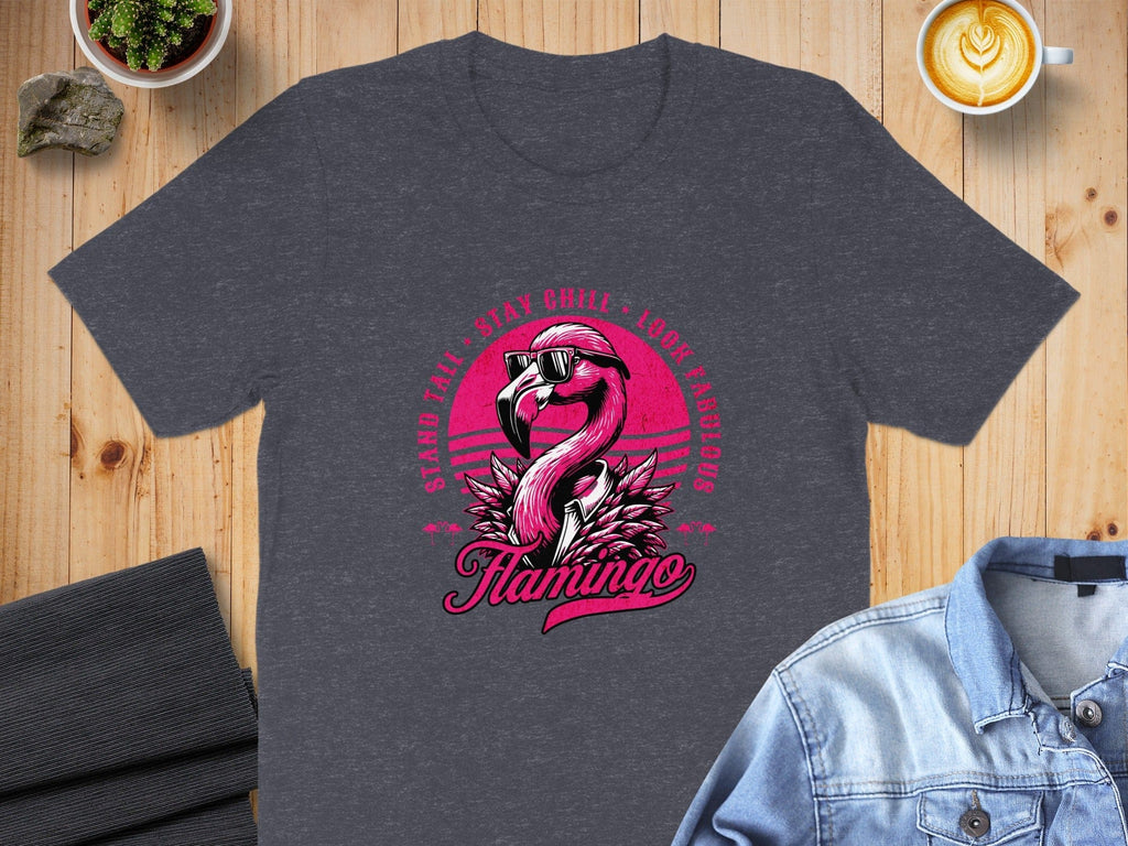 Stand Tall Stay Chill Look Fabulous Flamingo Shirt