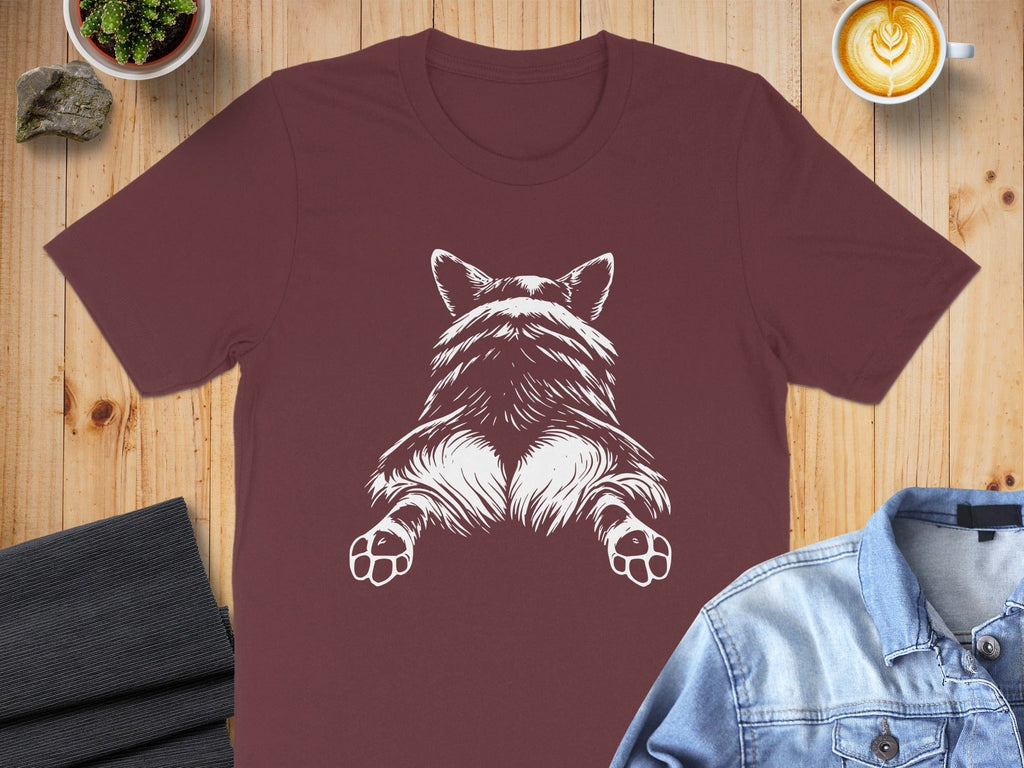 Adorable Corgi Butt Illustration Shirt for Dog Lovers