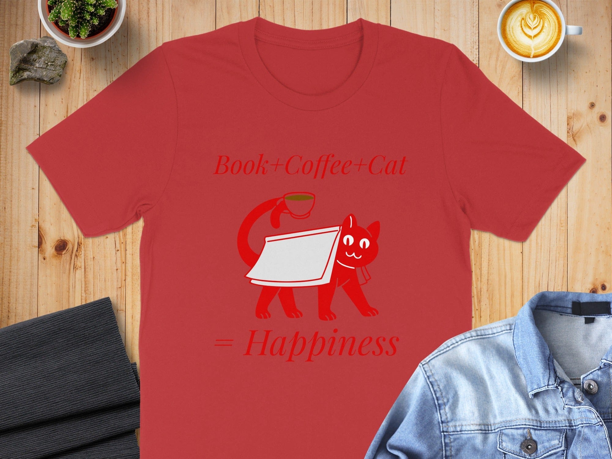 Book Coffee Cat Happiness Product