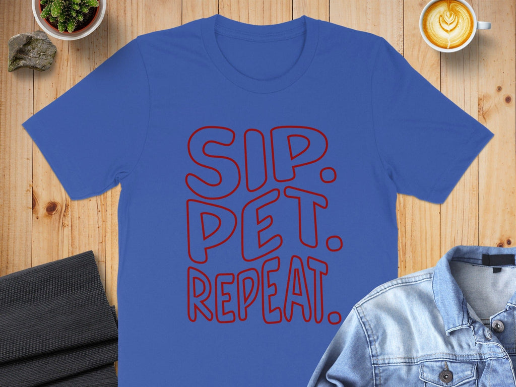 SIP PET REPEAT Casual Unisex T-Shirt