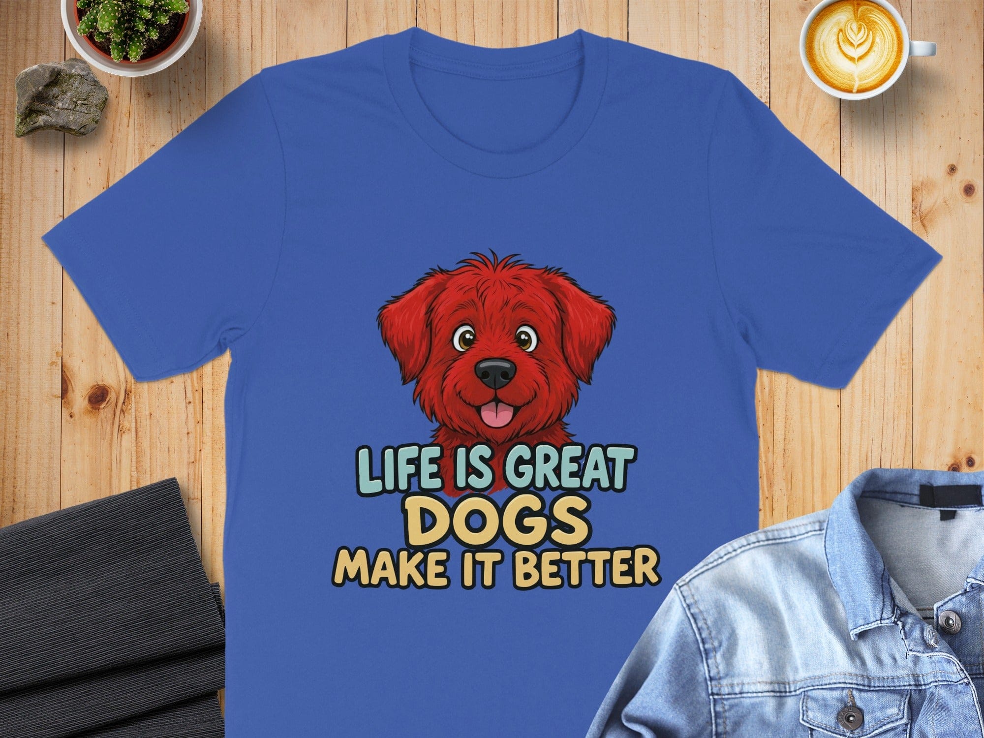 Life is great dogs make it better t-shirt