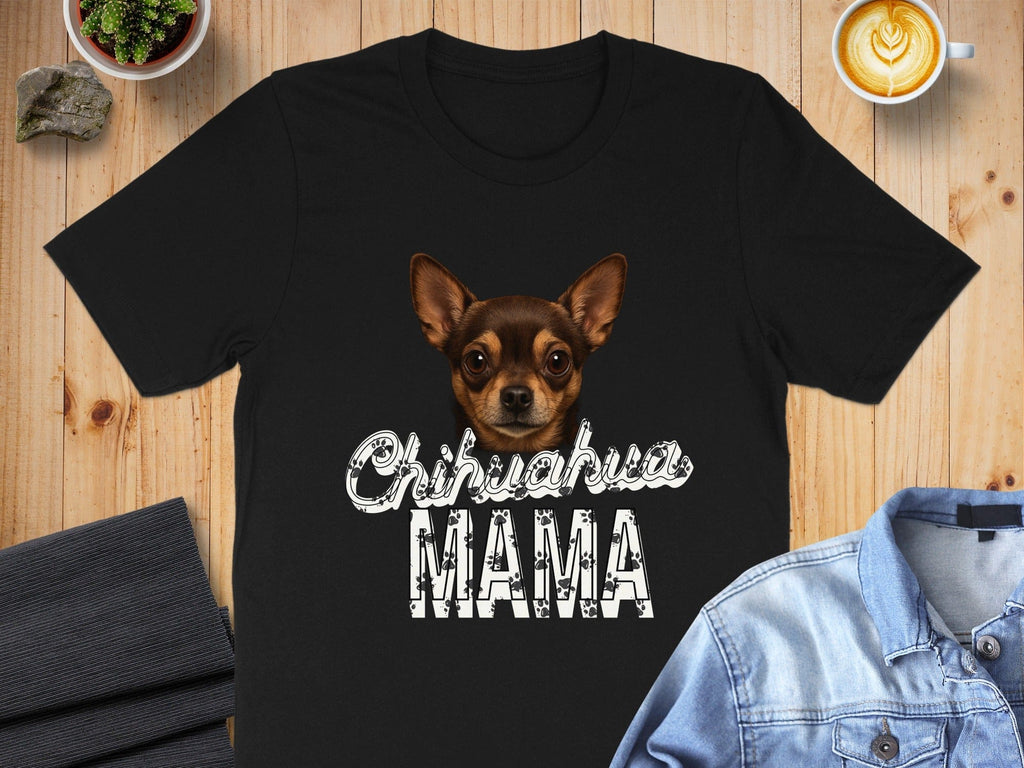 Chihuahua Mama Graphic T-Shirt for Dog Lovers