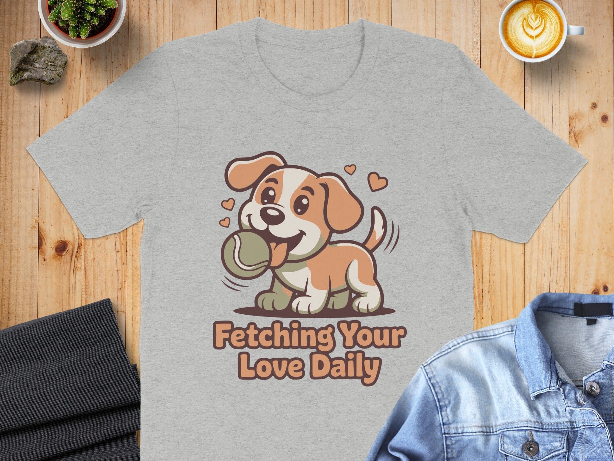 Adorable Dog Fetching Your Love Daily Shirt