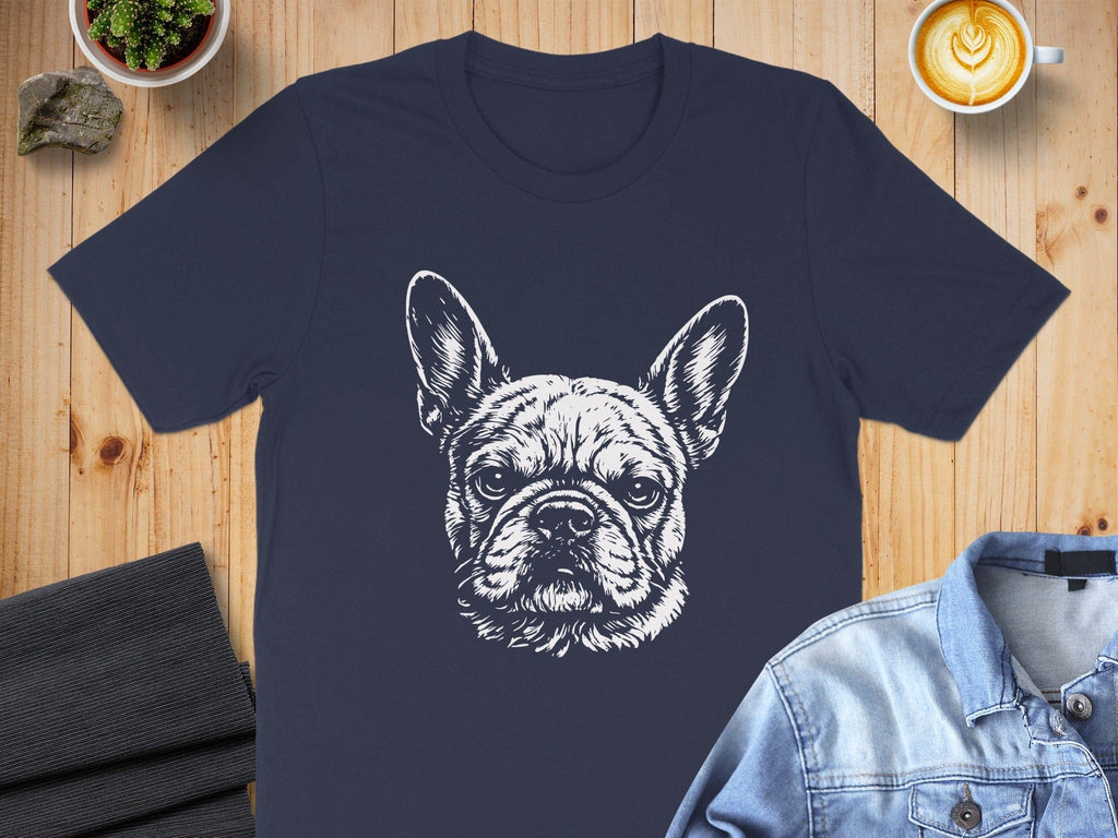 French Bulldog Illustration Graphic Tee Shirt