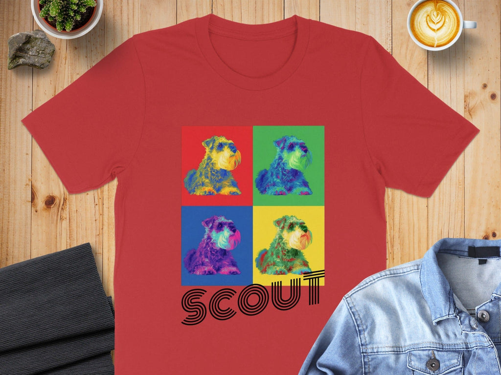 Vibrant Scout Graphic Dog Print T-Shirt for Casual Wear